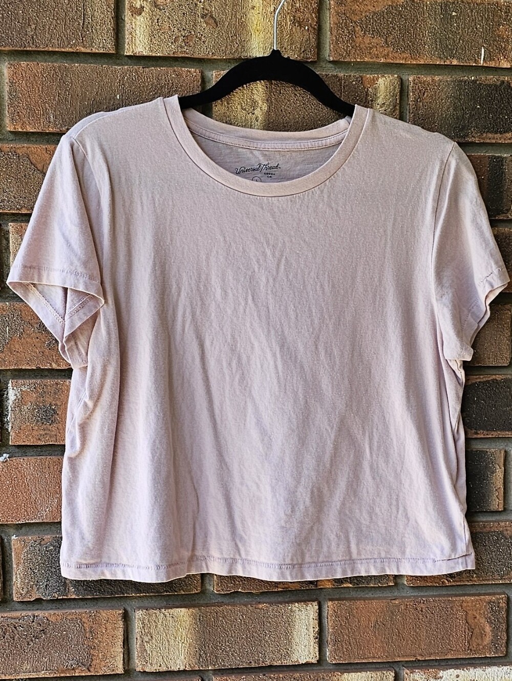 Universal Thread Pale Pink Short Sleeve Crop Tee